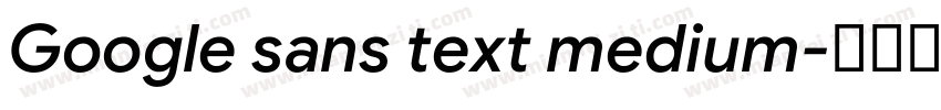 Google sans text medium字体转换